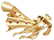 1950s diamond and gemstone matador brooch