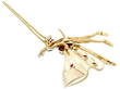 vintage diamond and gemstone matador brooch