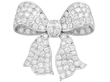 Antique Diamond Bow Brooch