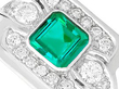 Vintage Emerald and Diamond Ring