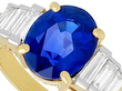 Sapphire Ring with Diamonds