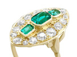 emerald ring with diamonds