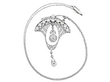 Art Deco diamond pendant in platinum