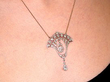 Art Deco diamond pendant in platinum