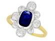 1930s Sapphire and Diamond Ring