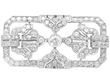 Antique Diamond Brooch in Platinum