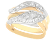 Gold Diamond Snake Ring
