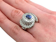 Ceylon Sapphire Ring with Diamonds