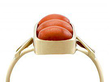 Coral Ring in Yellow Gold