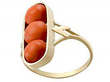 Coral Ring in Yellow Gold