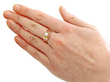 Wearing an Unisex Antique Rose Gold Solitaire