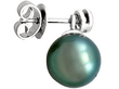 black pearl earrings with diamonds