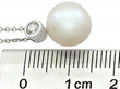 vintage single pearl pendant