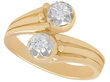 1960s diamond twist ring