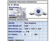 Small Antique Sapphire Ring Grading Card