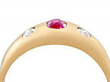 Rose Gold Band with Rubies and Diamonds