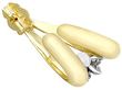 vintage yellow gold diamond earring underside