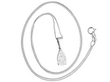 ladies pear cut diamond pendant