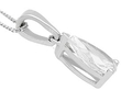 ladies pear cut diamond pendant