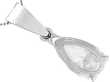 ladies pear cut diamond pendant