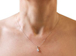 ladies pear cut diamond pendant