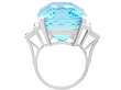 45ct Aquamarine Cocktail Ring side