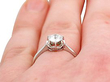 Wearing 1930s Solitaire Diamond Ring
