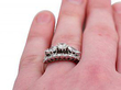 White Gold and Diamond Dress Ring being worn
