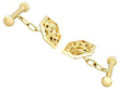 Gold Chinese Cufflinks Antique