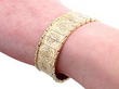 Vintage Yellow Gold Bracelet Hand Wearing