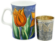 Russian Silver Niello Enamel Beaker