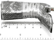 Antique Silver Vesta Case Ruler