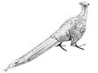 Silver Ornament Pheasants