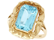 Antique Gold Aquamarine Ring for Sale
