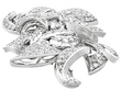 Antique Diamond Brooch in White Gold