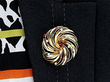 Gemstone Brooch in Yellow Gold Vintage Wearing
