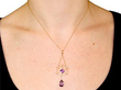 victorian amethyst pendant wearing 