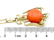Size of Vintage Coral Pendant