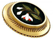 Pietra Dura Brooch