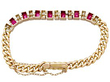 Antique Ruby and Diamond Line Bracelet Clasp