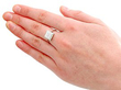 Antique Platinum Diamond Ring for Sale Wearing