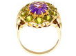 Victorian Peridot Amethyst ring 