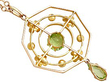 Antique Peridot Necklace Reverse 