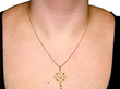 Antique Peridot Pendant Wearing