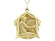 Antique Belgium Gold Pendant