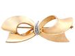 vintage gold bow brooch