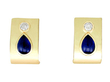 Vintage Gold and Sapphire Earrings