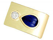 Vintage Gold Sapphire Earrings