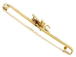 underside of antique insect brooch