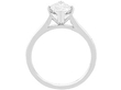 Marquise Diamond Solitaire Engagement Ring side